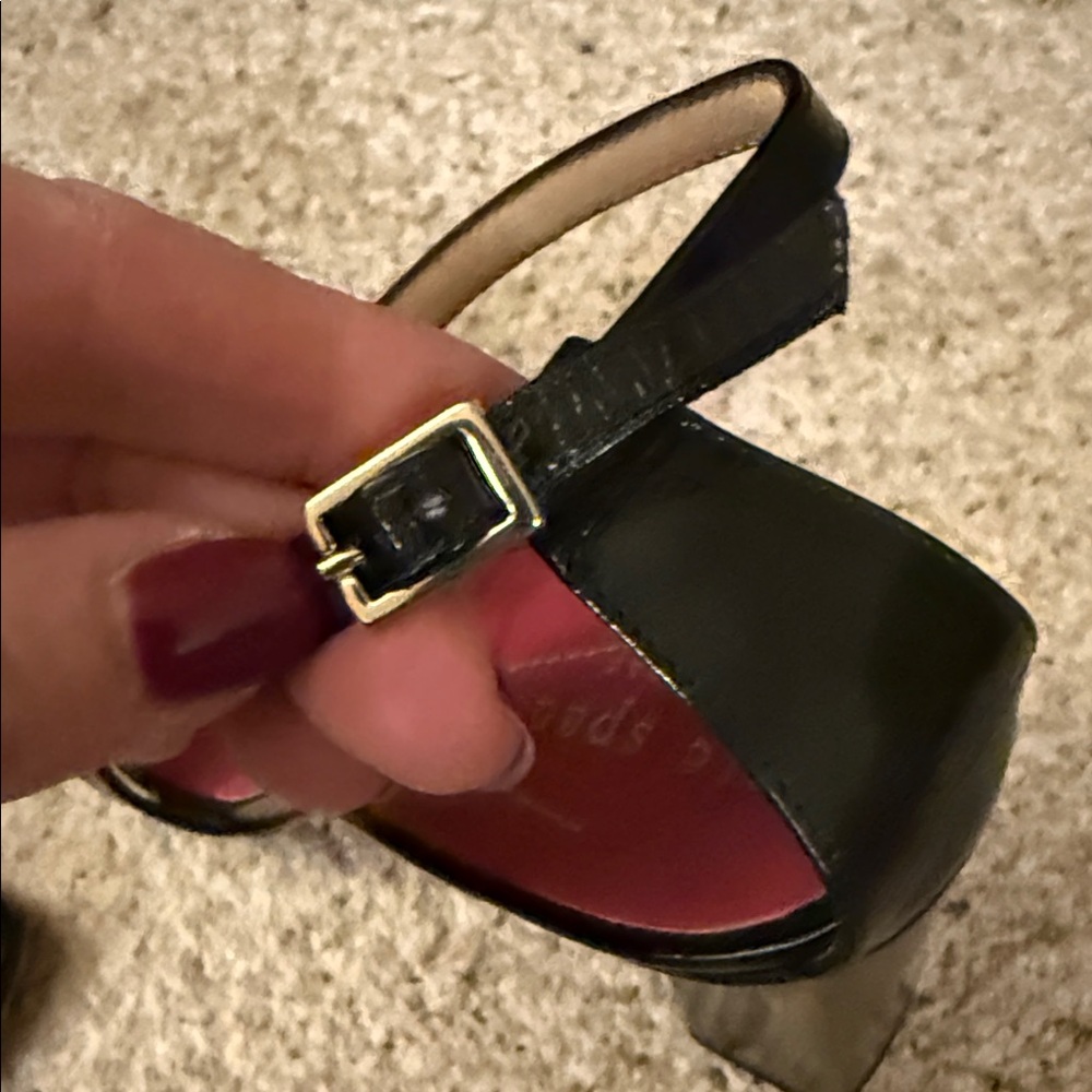 Kate Spade Glossy Black Heels - Picture 5 of 5
